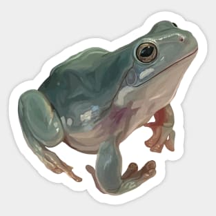 Happy Australian Green Tree Frog Sticker